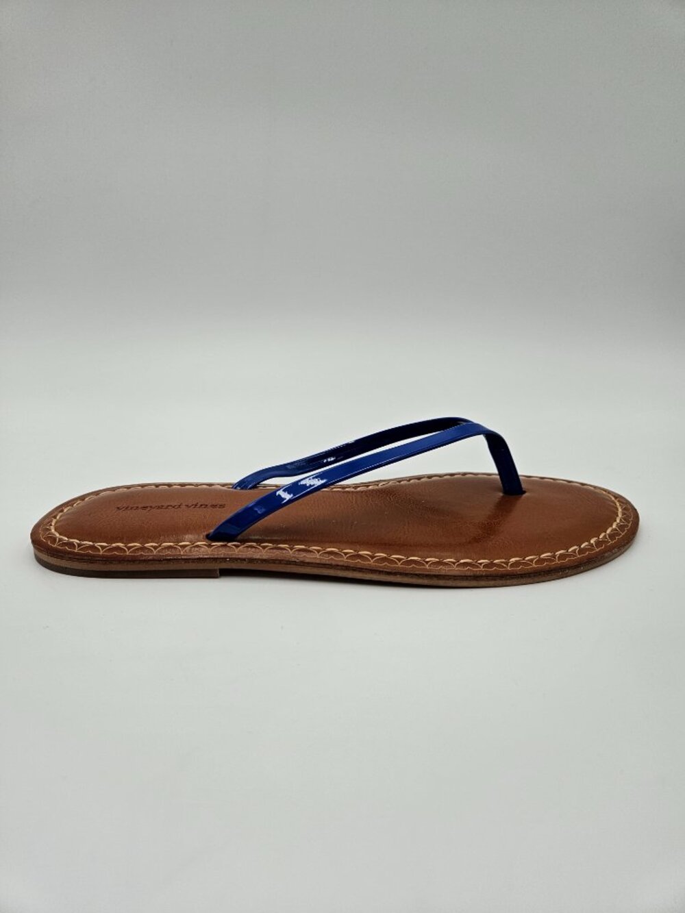 NWOT Vineyard Vines Skinny Strap Flip Flops | Marlin Blue | Size 7